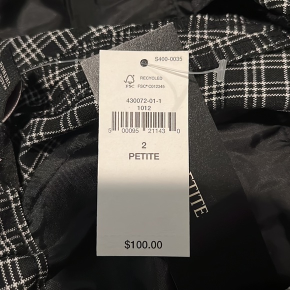 Banana Republic plaid pants, Petite size 2, Brand new - Picture 4 of 4